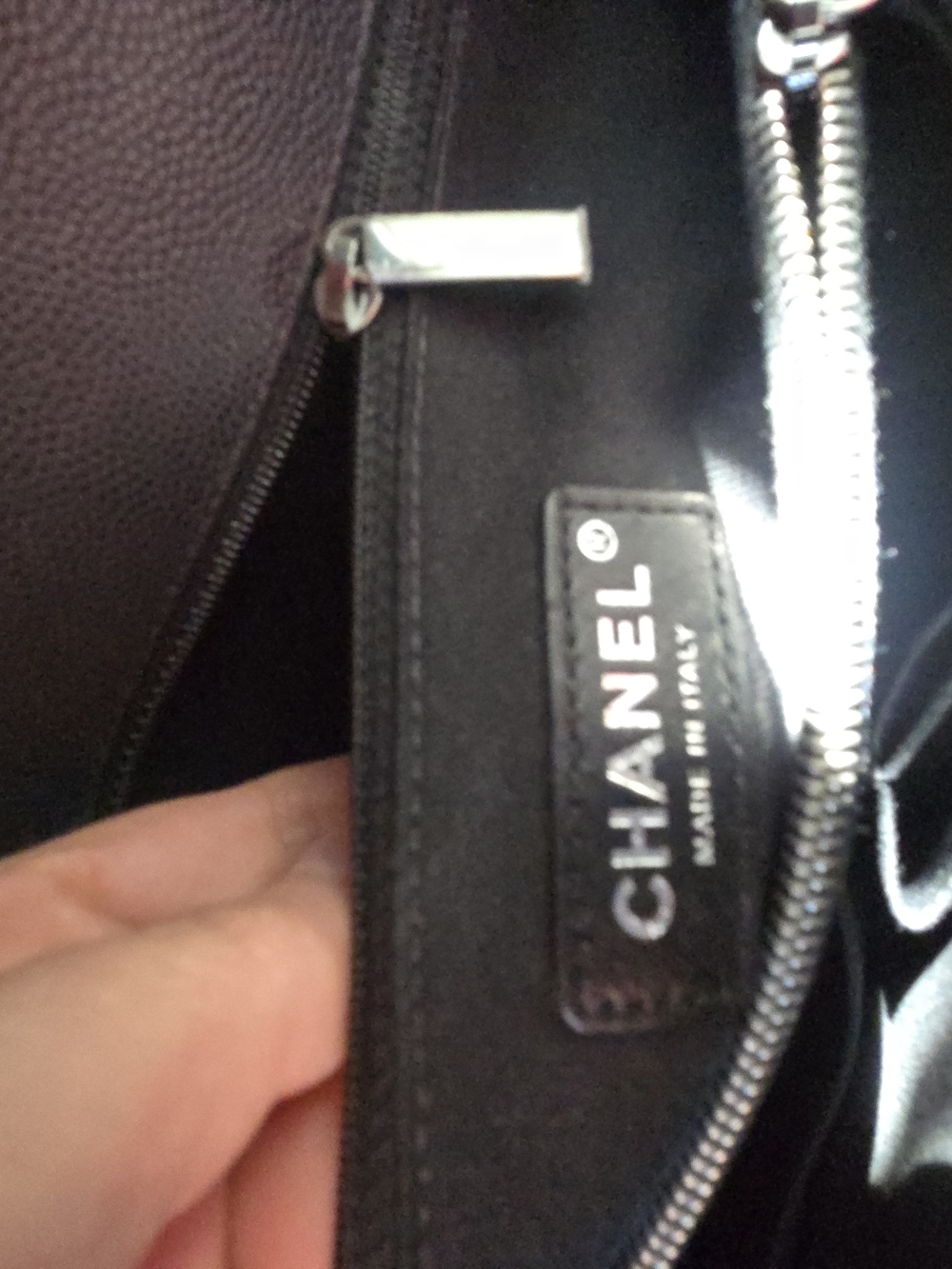 CHANEL Coco Handle Chevron Caviar Bag – Grayish Black - Picture 7 of 17